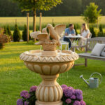 1017 Fontanna z gołąbkami LOGO