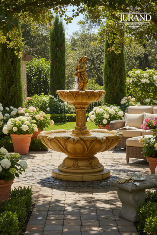 1068 Fontanna Kwiat Lotosu z dzbanem (3) LOGO