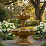 1068 Fontanna Kwiat Lotosu z dzbanem LOGO