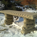 5004 Ławka Stylowa prosta z Rybami