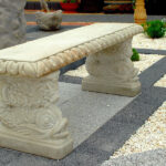 5004 Ławka stylowa prosta z rybami Tyrolia LOGO