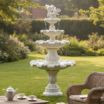 1095 Fontanna czteropoziomowa gołąbki