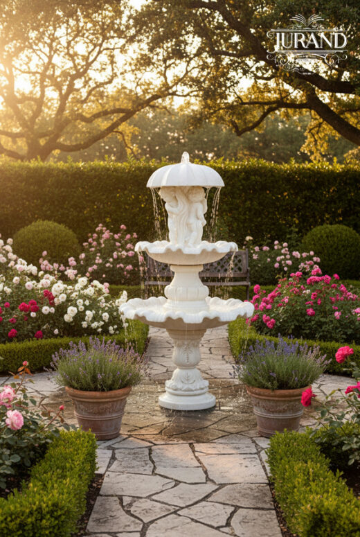 1098 Fontanna dwupoziomowa parasol LOGO