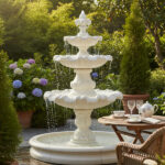 1103 Fontanna trzypoziomowa z lilią LOGO