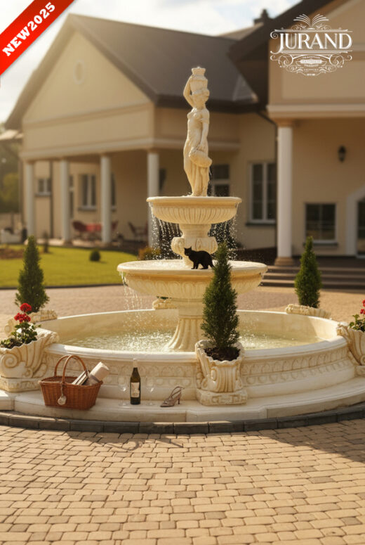 1113 Fontanna duża dziewczyna z dzbanami LOGO new